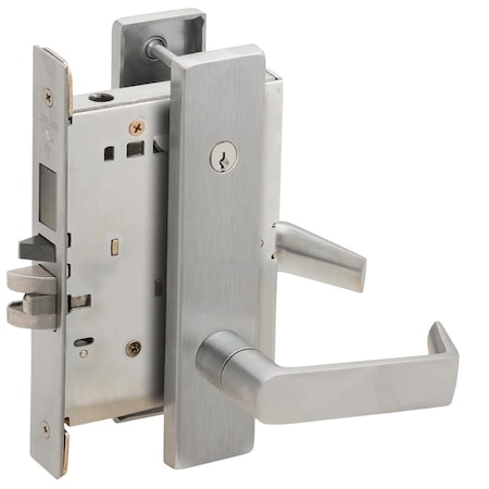 Schlage Entrance Mortise Lock with Deadbolt, 06L Design, Concealed Cylinder, Satin Stainless Steel L9453C 06L 630